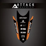 Attack Graphics Renegade Rear Fender Decal Ktm Orange For 300 Xc-w. Fixed Price $24.75.