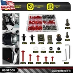 253X Motorcycle Fairing Bolt Kit M5 M6 Screws Fasteners Universal Red. Fixed Price $26.59.