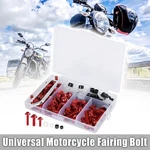 158PCS Universal Windscreen Fairing Bolts Bodywork Screws For Motorcycle Red. Fixed Price $17.09.