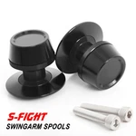 Black S-fight 8MM Rear Swingarm Spools For GSX1300R B-king 14 15 16 17 18 19 20. Fixed Price $43.33.
