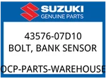 Suzuki Oem Part 43576-07D10 Bolt,bank Sensor. Fixed Price $8.11.
