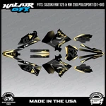 Graphics Kit For Suzuki RM125 250 2001-08 Polisport Restyle Evader Gold. Fixed Price $126.99.