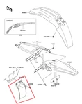Genuine Oem Kawasaki KX250F KX450F KLX450R Rear Shock Mud Flap 2007-2016. Fixed Price $30.77.