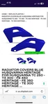 Radiator Covers Blue Husqvarna Heritage Ufo Plast Tc 250- Nib. Fixed Price $70.00.