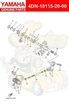 Yamaha Rod, Shift 4DN-18115-20-00 Oem New. Fixed Price $19.00.