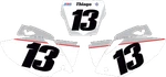 New Dirtx Industries Wings Gy Number Plate CRF450 (05-08). Fixed Price $10.00.