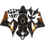 Black Gold Flame Fairings Kit For Honda CBR600RR F5 2007 2008 Injection Body. Fixed Price $412.95.