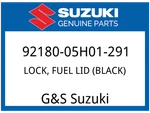 Suzuki Oem Part 92180-05H01-291 Lock,fuel Lid (black). Fixed Price $22.47.