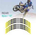 Yellow 21IN 18IN Front Rear Rim Wheel Sticker Decals For Yamaha Yz Mx Dirt Bike. Fixed Price $28.68.