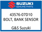 Suzuki Oem Part 43576-07D10 Bolt,bank Sensor. Fixed Price $8.11.