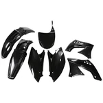 Ufo Plastic Kit Set Complete Black Kawasaki KX450F 2009-2011. Fixed Price $104.99.