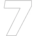 Factory Effex Super Pro 8" Number Stickers. Fixed Price $12.99.
