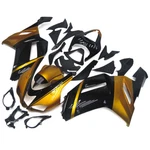 Gold Black Abs Fairings For Kawasaki Ninja ZX6R 2007 2008 ZX636 ZX600P Bodywork. Fixed Price $409.95.
