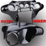 Black Inner / Outer Fairing Fit For Harley Street Electra Glide 1996-13 Custom. Fixed Price $118.95.