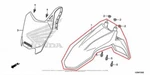 New Oem Honda Front Fender Red. Fixed Price $104.95.