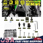 190PCS Motorcycle Fairing Bolt Kit M5 M6 Aluminum Screws Nuts Silver Sportbike. Fixed Price $21.84.