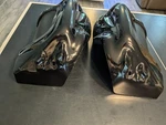 2010 Harley Davidson Cvo Streetglide Oem Black Vented Lower Leg Fairings. Fixed Price $159.99.