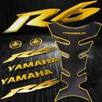 Chromed Gold Pro Fuel Tank PAD+6" 3D LOGO+LETTER+YZF-R6/R6S Emblem Sticker Kit. Fixed Price $29.77.