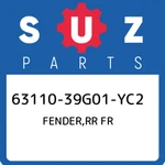 63110-39G01-YC2 Suzuki Fender,rr Fr 6311039G01YC2, New Genuine Oem Part. Fixed Price $486.14.