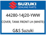 Suzuki Oem Part 44280-14J20-YWW Cover, Tank Front Lh (white). Fixed Price $129.04.