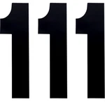 Factory Effex 8IN. Black NO.1 Standard Number Plate Decal FX02-4471 3 Pack. Fixed Price $24.99.