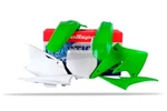 Polisport Plastic Kit Mx Green/white Kawasaki Kx 250 F 2004-2005. Fixed Price $120.30.
