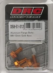 Drc Hard Ware Aluminum Flange Bolts M6 X 12MM Gold 4-PACK. Fixed Price $18.57.