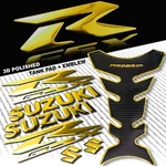 Chromed Gold Pro Grip Fuel Tank PAD+6"3D Suzuki Logo+gsxr Fairing Emblem Sticker. Fixed Price $39.88.