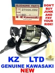 Oem Kawasaki KZ1000 Ignition Switch Key Assembly 27005-092. Fixed Price $159.00.