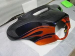 14-23 Harley Davidson Touring Outer Batwing Fairing Purple W/flames Custom Color. Fixed Price $179.99.