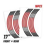 Red Line 17 Inch Edge Rim Sticker For Kawasaki ZX14R Ninja ZX1400 18 19 20 21. Fixed Price $33.87.