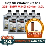 Fits: 2021 Bmw M340I Xdrive 3.0L 6,000 Mile Synthetic Oil & Filter Kit (0W-20). Fixed Price $119.95.