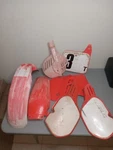 Honda CR250R 1985 Shrouds Fenders Covers Plastics Complete. Fixed Price $249.95.