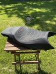 Oem Indian Ftr 1200 Red And Black Carbon Seat With Removable Heat Shield. Fixed Price $300.00.