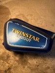 Honda CM200T Left Side Cover Blue Twinstar. Fixed Price $50.00.