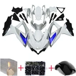 White Silver Blue Fairing Kit For Suzuki GSXR600 GSXR750 K8 2008-2010 Bodywork. Fixed Price $379.95.
