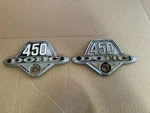 73 Honda CB450 Dohc Side Cover Emblem Set Left Right Oem 68 69 70 71 72 -T01. Fixed Price $39.99.