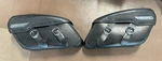 Harley Oem Hard Leather Saddlebag Road King Classic Pair 91138-98C And 91139-98C. Fixed Price $400.00.