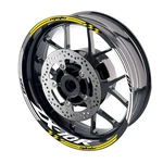 Yellow 17 Inch Vinyl Wheel Sticker Decal GP02 For ZX10R Ninja ZX1000 04-23 22 21. Fixed Price $40.71.