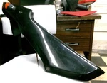 Used- Kawaswaki 86-87 Ninja EX250R Right Side Cover #36002-5268-H8. Fixed Price $30.00.