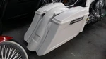Stretched 6" Drop Back Saddlebags Repl. Fender Harley 1997-2008 Flh Stock Lids. Fixed Price $899.00.