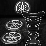 Pro Black+chrome Fuel Tank PAD+2"YAMAHA 3D Logo Fairing Emblem Sticker Decal Kit. Fixed Price $28.98.
