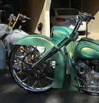 Harley Davidson Road King Stretched Raked Nacelle & Cap Flhp Bagger. Fixed Price $299.00.