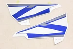 New Oem Yamaha 5JJ-24240-21-00 YZFR1 White Blue Grey Fuel Tank Graphic Kit Nos. Fixed Price $152.95.