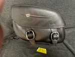Harley Oem 00-06 Flstf Fat Boy Softail Detachable Left Side Leather Saddlebag. Fixed Price $124.95.