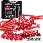 Red Cnc Race Spec Engine Bolts For Kawasaki Ninja ZX-6R 13 14 15 16. Fixed Price $77.46.