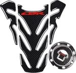 Carbon Look, Fuel Gas Tank Cap, Protector Pad, Decal Stickers,. Fixed Price $21.74.