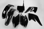 Ufo Black Plastic Kit Fits 04-05 KX250F. Fixed Price $109.95.