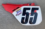1987-1991 Honda CR125R Left Side Cover Number Plate Oem. Fixed Price $34.95.