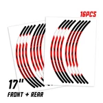 Red RUSH3 17 Inch Edge Rim Sticker For Honda CBF300 15 16 18 19 20. Fixed Price $33.87.